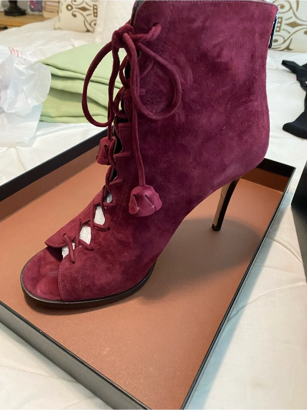 Coach gladiator peep toe
